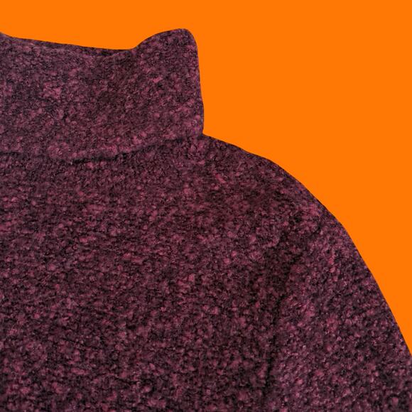 00's vintage chunky knit y2k turtleneck sweater MEDIUM moda international - Picture 2 of 9